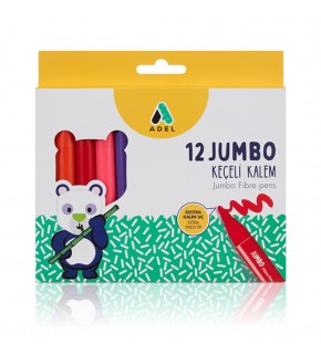 Adel Keçeli Kalem Jumbo 12 Li 2220 000001