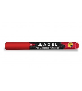 Adel Permanent Markör 2019 Yuvarlak Uç Kırmızı 4201980032000 (1 Adet)