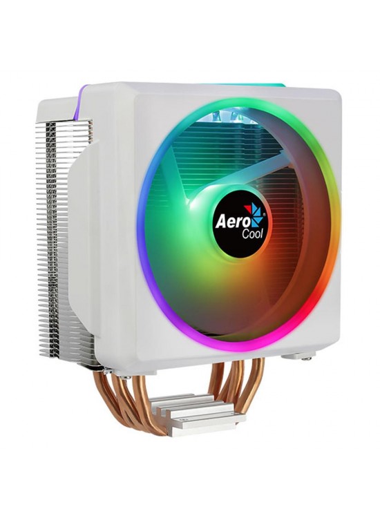 Aerocool AE-CC-CYLN4F-W Cylon 4F Beyaz 12cm ARGB Şeffaf Fan İşlemci Soğutucu