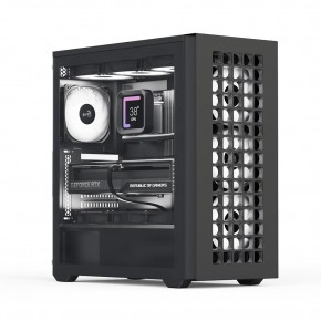 Aerocool D502A 4x12cm A-RGB Fanlı, Şık Mesh Ön Panel, Tempered Cam Yan Panel, USB Type-C, ATX