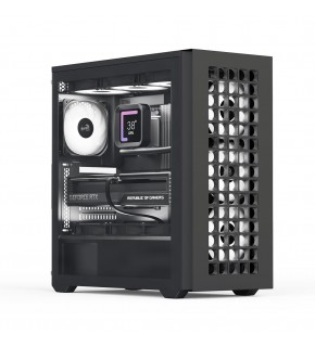 Aerocool D502A 4x12cm A-RGB Fanlı, Şık Mesh Ön Panel, Tempered Cam Yan Panel, USB Type-C, ATX