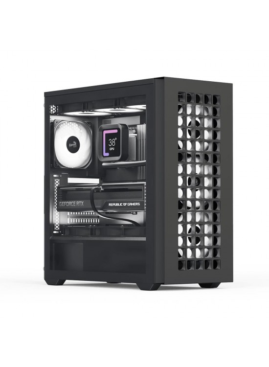 Aerocool D502A 4x12cm A-RGB Fanlı, Şık Mesh Ön Panel, Tempered Cam Yan Panel, USB Type-C, ATX Aerocool D502A 4x12cm A-RGB Fanlı, Şık Mesh Ön Panel, Tempered Cam Yan Panel, USB Type-C, ATX