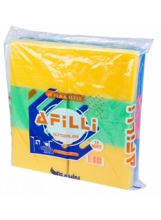 Afilli Renkli Sünger 190 - 12 Afilli Renkli Sünger 190 - 12