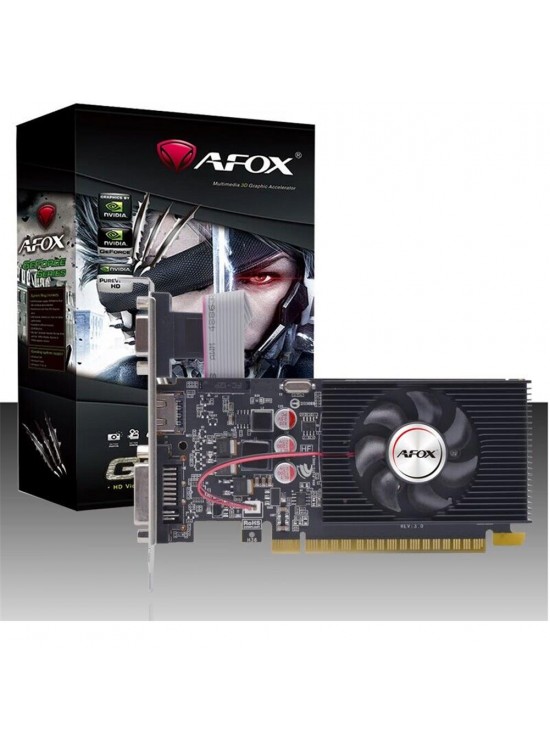 Afox Geforce Gt240 1gb Ddr3 128bit AF240-1024D3L2-V2 DVI HDMI VGA LP Single Fan Ekran Kartı