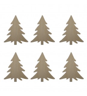 Ahşap Ağaç Modeli 6 Lı