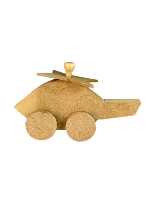 Ahşap Araba -Helikopter