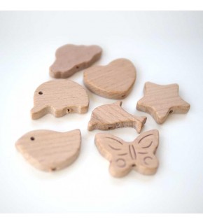 Ahşap Boncuk Figürlü Erd Askılı