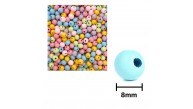 Ahşap Boncuk Pastel Renk 1Kg 8Mm Yuvarlak Ahşap Boncuk Pastel Renk 1Kg 8Mm Yuvarlak