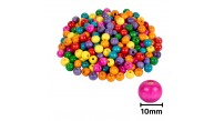Ahşap Boncuk Renkli Askılı 10Mm Yuvarlak B4116