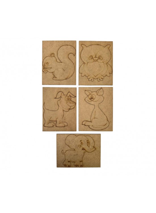 Ahşap Boyama Hayvan Figürü (1 Adet)