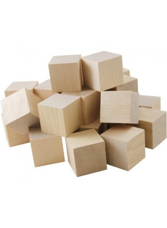 Ahşap Boyasız Küp Blok 4x4x4 Ahşap Boyasız Küp Blok 4x4x4