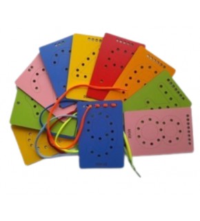 Ahşap İp Geçirme Etkinlik Rakam 10X15 10 lu