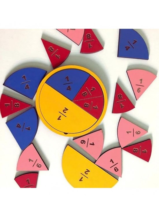 Ahşap Kesir Takımı 22Cm 1/1 - 1/8