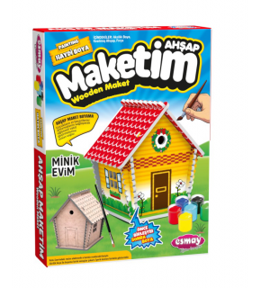 Ahşap Maket Boyama Minik Evim 3066