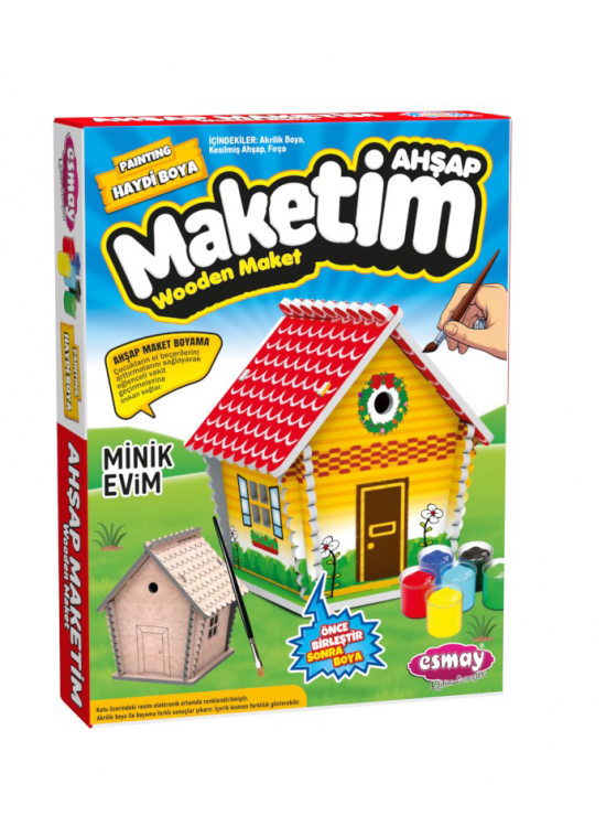 Ahşap Maket Boyama Minik Evim 3066 Ahşap Maket Boyama Minik Evim 3066