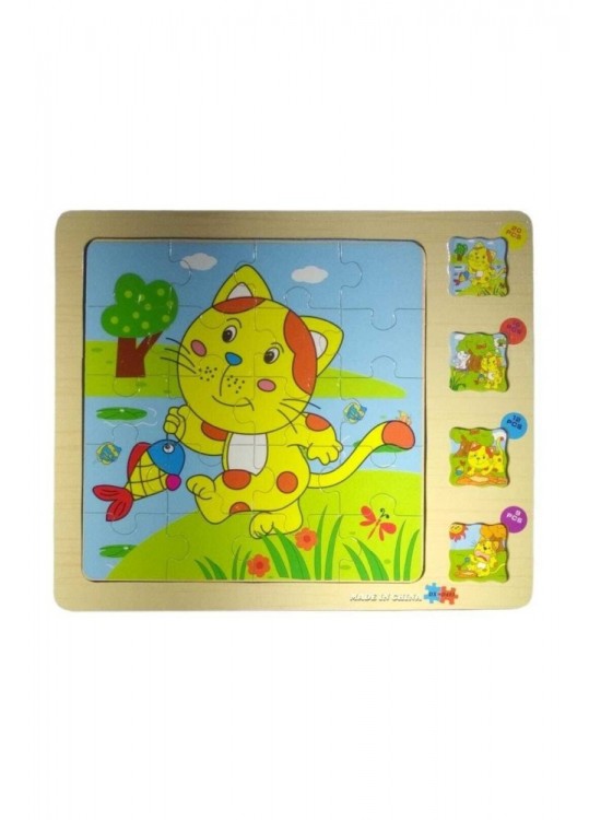 Ahşap Puzzle 9-12-16-20 Pcs Pp-36
