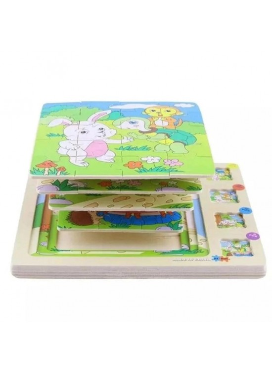 Ahşap Puzzle Aşamalı Pp-35 