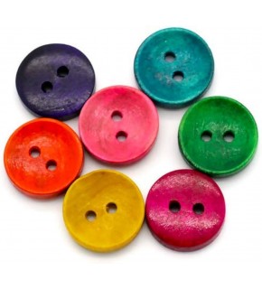 Ahşap Renkli 32 Boy Düğme Askılı 24Lü