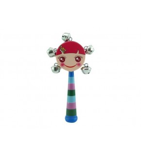 Ahşap Saplı Gökkuşağı Renkli - D Zil Gms-1278