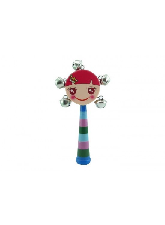 Ahşap Saplı Gökkuşağı Renkli - D Zil Gms-1278