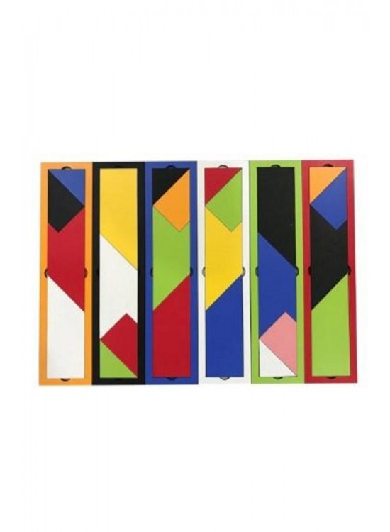 Ahşap T Tangram Zeka Oyunu 5.5x23.5cm Ahşap T Tangram Zeka Oyunu 5.5x23.5cm
