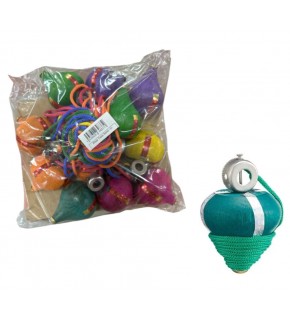 Ahşap Topaç Renkli (1 Adet)