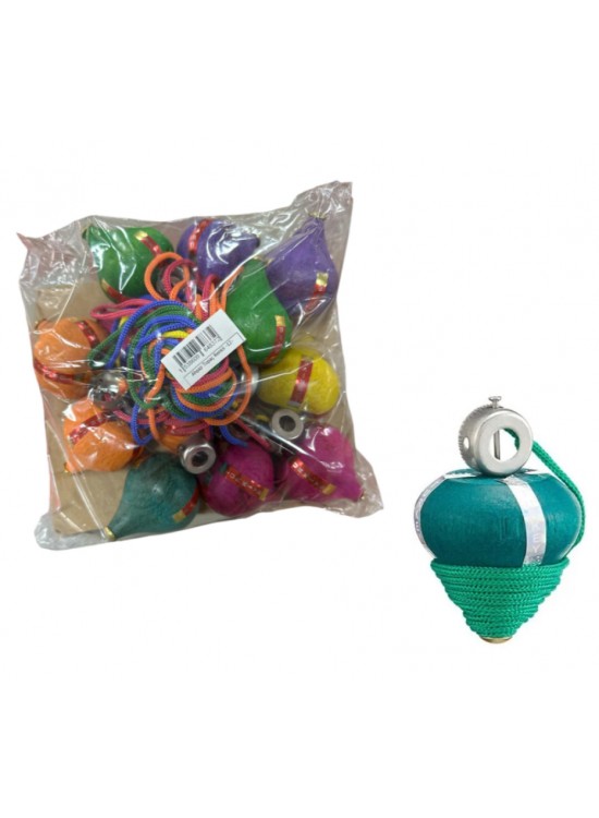 Ahşap Topaç Renkli (1 Adet)