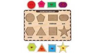 Ahşap Tutmalı Puzzle 8 Geometrik Şekiller