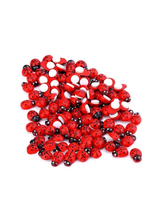 Ahşap Uğur Böceği 25mm 20 Li