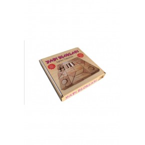 Ahşap Yapı Blokları 3+ 64 Parça