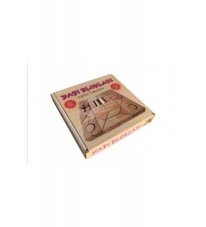 Ahşap Yapı Blokları 3+ 64 Parça