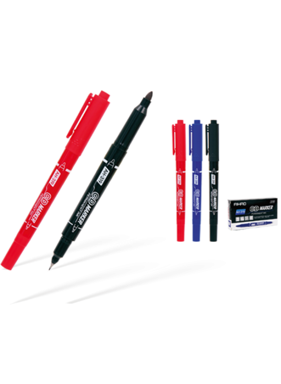 Aihao Asetat Kalemi Permanent Çift Taraflı Siyah AH-319 (1 Adet) Aihao Asetat Kalemi Permanent Çift Taraflı Siyah AH-319 (1 Adet)