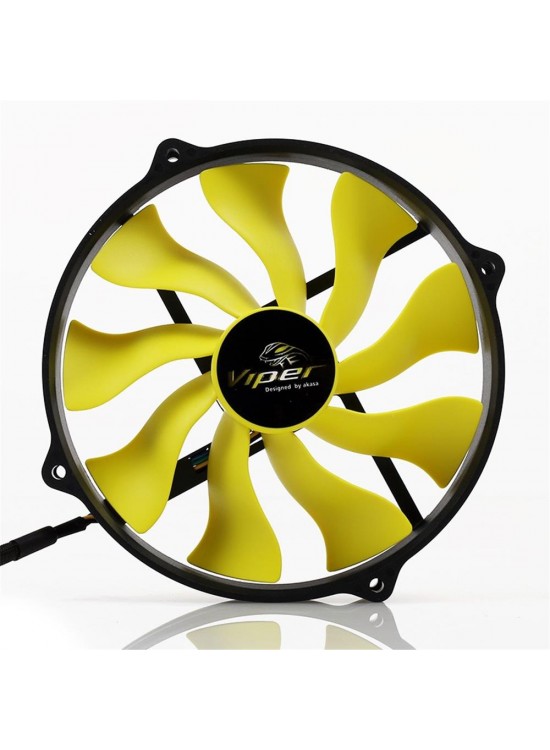 AKASA AK-FN073 "Viper R" 12cm Yuva için 14cm S-Flow Yüksek Performanslı Sessiz Fan