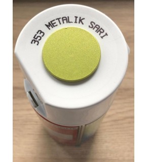 Akçalı Sprey Metalik Boya Sarı 353 400Ml