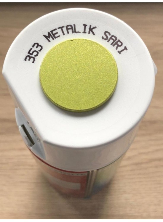 Akçalı Sprey Metalik Boya Sarı 353 400Ml