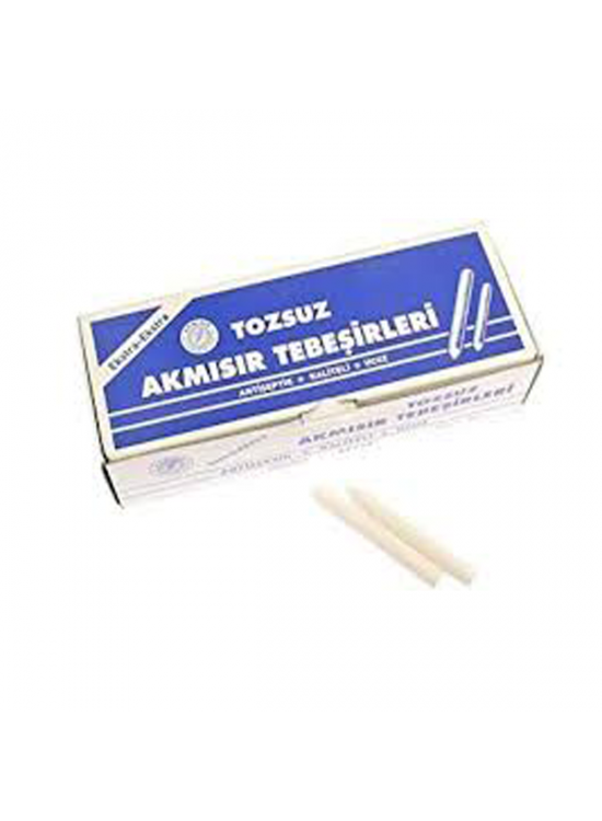 Akmısır Tebeşir Tozsuz 100 LÜ Beyaz Akmısır Tebeşir Tozsuz 100 LÜ Beyaz