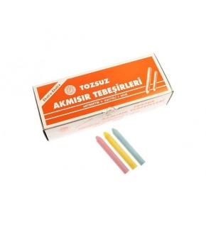 Akmısır Tebeşir Tozsuz 100 LÜ Renkli