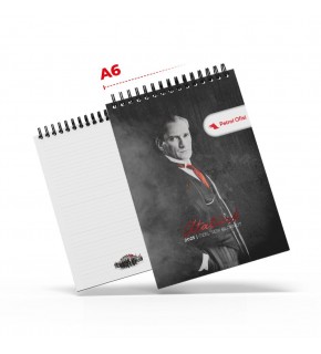 ALA-29 ATA SPİRALLİ A6 BLOKNOT