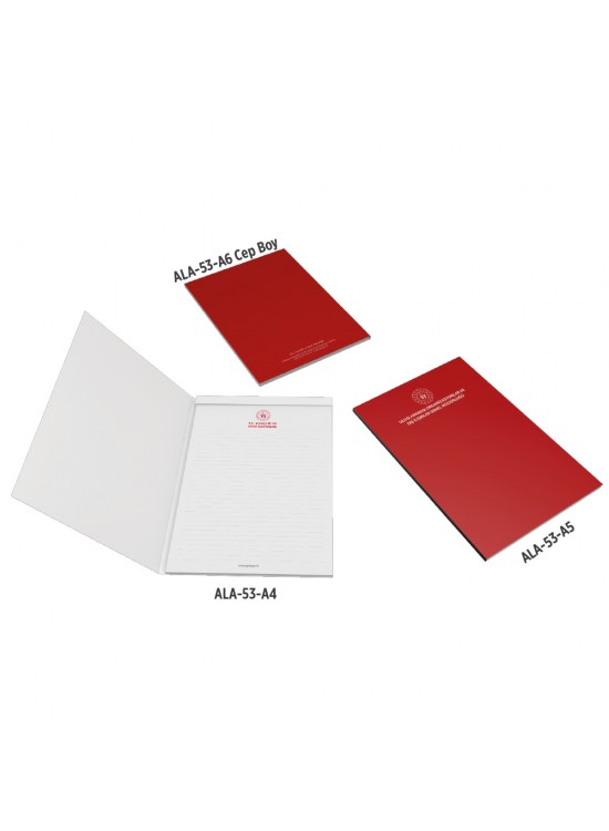 ALA-53 KAPAK GEÇMELİ YANA AÇILIR A4 BLOKNOT ALA-53 KAPAK GEÇMELİ YANA AÇILIR A4 BLOKNOT