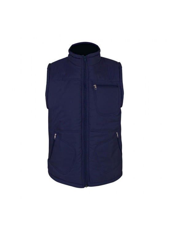 ALASKA LACİVERT ÜÇ CEPLİ ŞİŞME YELEK L