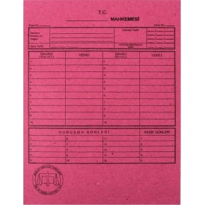 Alemdar Mahkeme Dosyası Pembe (1 Adet)