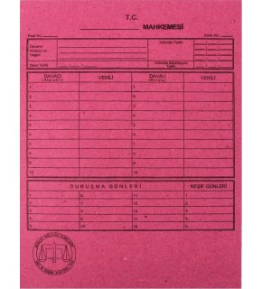 Alemdar Mahkeme Dosyası Pembe (1 Adet)