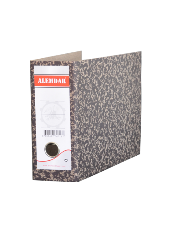 Alemdar Klasör Telgraf Karton Geniş Siyah (1 Adet)