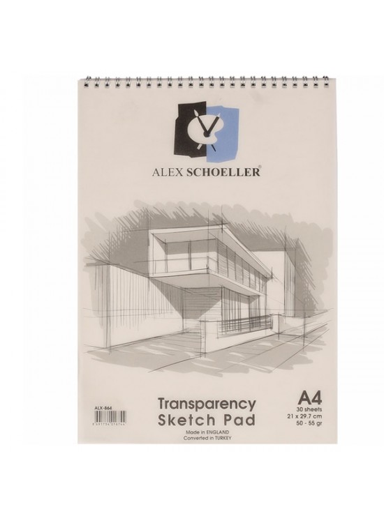 Alex Schoeller Aydınger Defter Eskiz Spiralli 30 YP A4 50/55 GR ALX-864