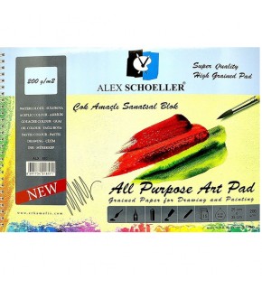 Alex Schoeller Çok Amaçlı Sanatsal Blok 15 YP 25x35 200 GR ALX-893