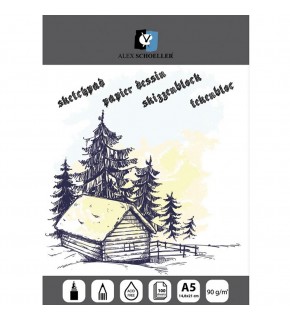 Alex Schoeller Eskiz Blok Spiralli Jumbo 90 Gr A5 100 Yp ALx-0282