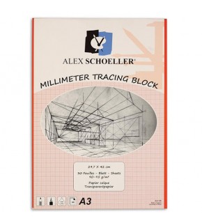 Alex Schoeller Milimetrik Aydınger A4 30 YP Kırmızı