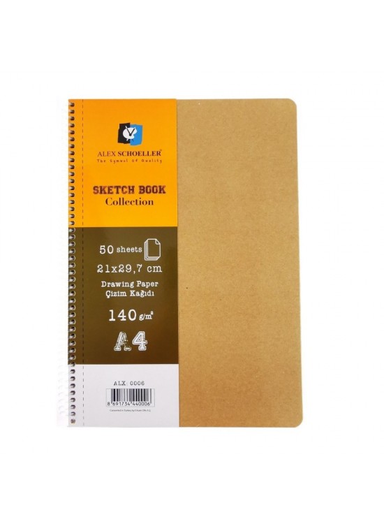 Alex Schoeller Sketchbook Collectıon A4 140 GR 50 YP Alx-0006 Alex Schoeller Sketchbook Collectıon A4 140 GR 50 YP Alx-0006