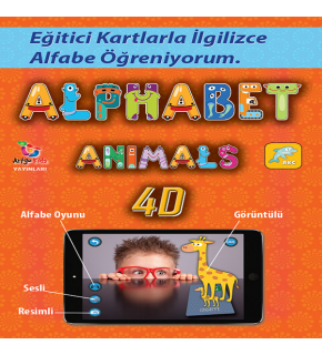 Alfabe 4D Canlanıyor Artırılmış Gerçeklik Kartları (1 Adet)