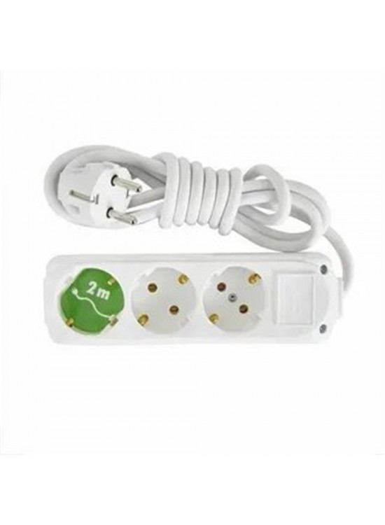 Almera 3lü 2mt Topraklı Priz (9230102) Almera 3lü 2mt Topraklı Priz (9230102)